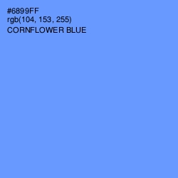 #6899FF - Cornflower Blue Color Image